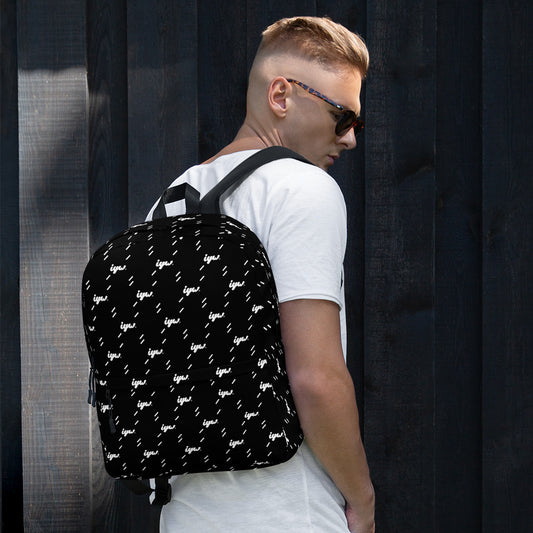 IYW Black W Rain Backpack