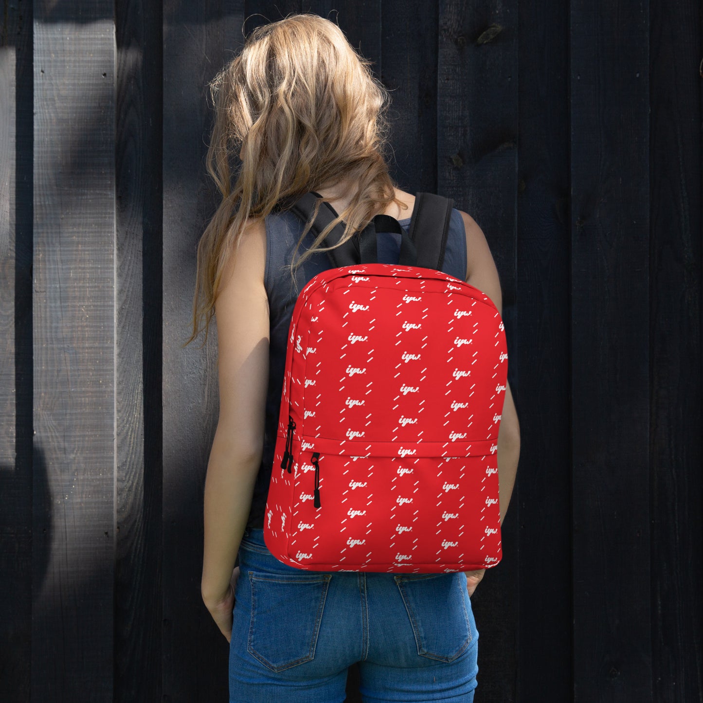 IYW Red W Rain Backpack