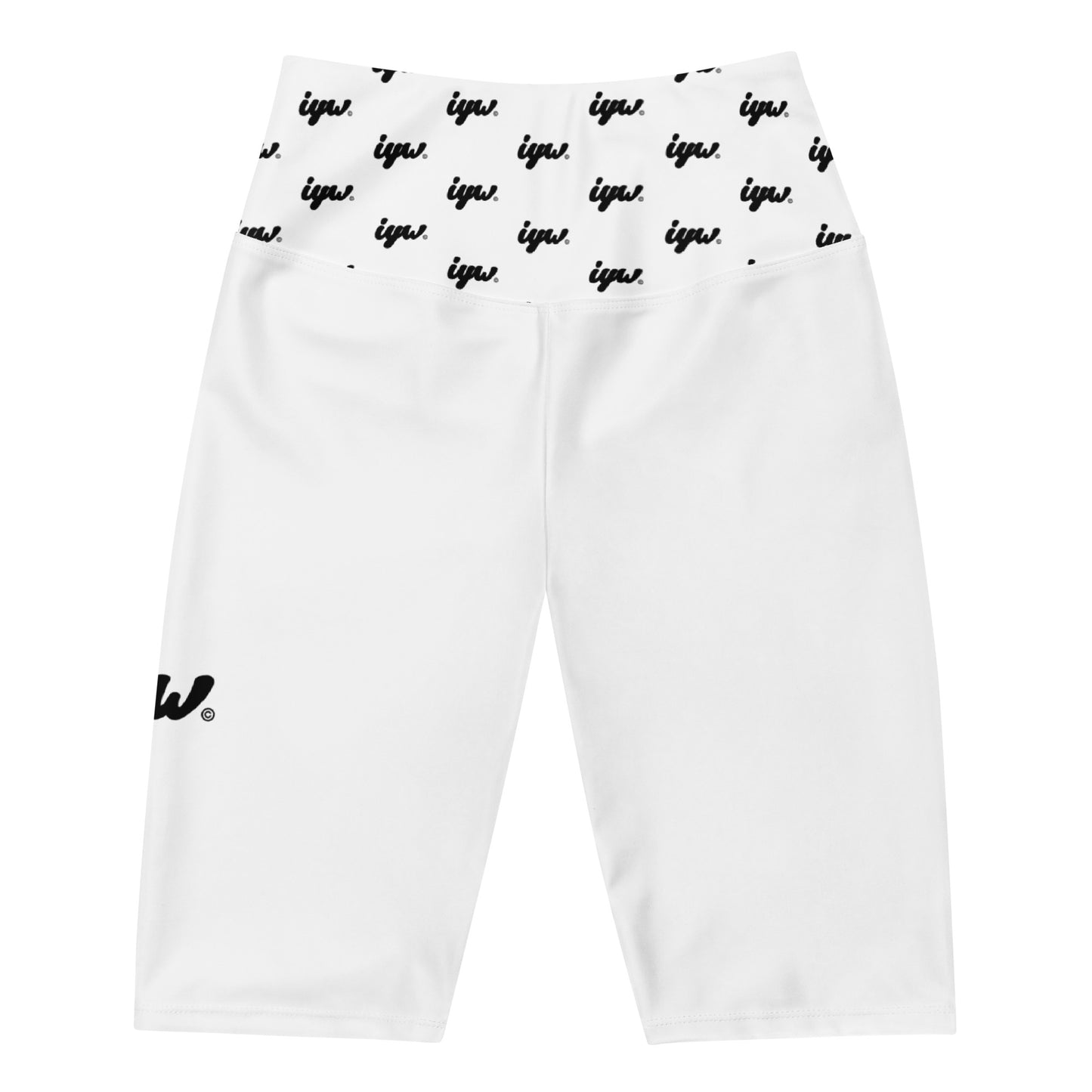 White Longer Biker Shorts