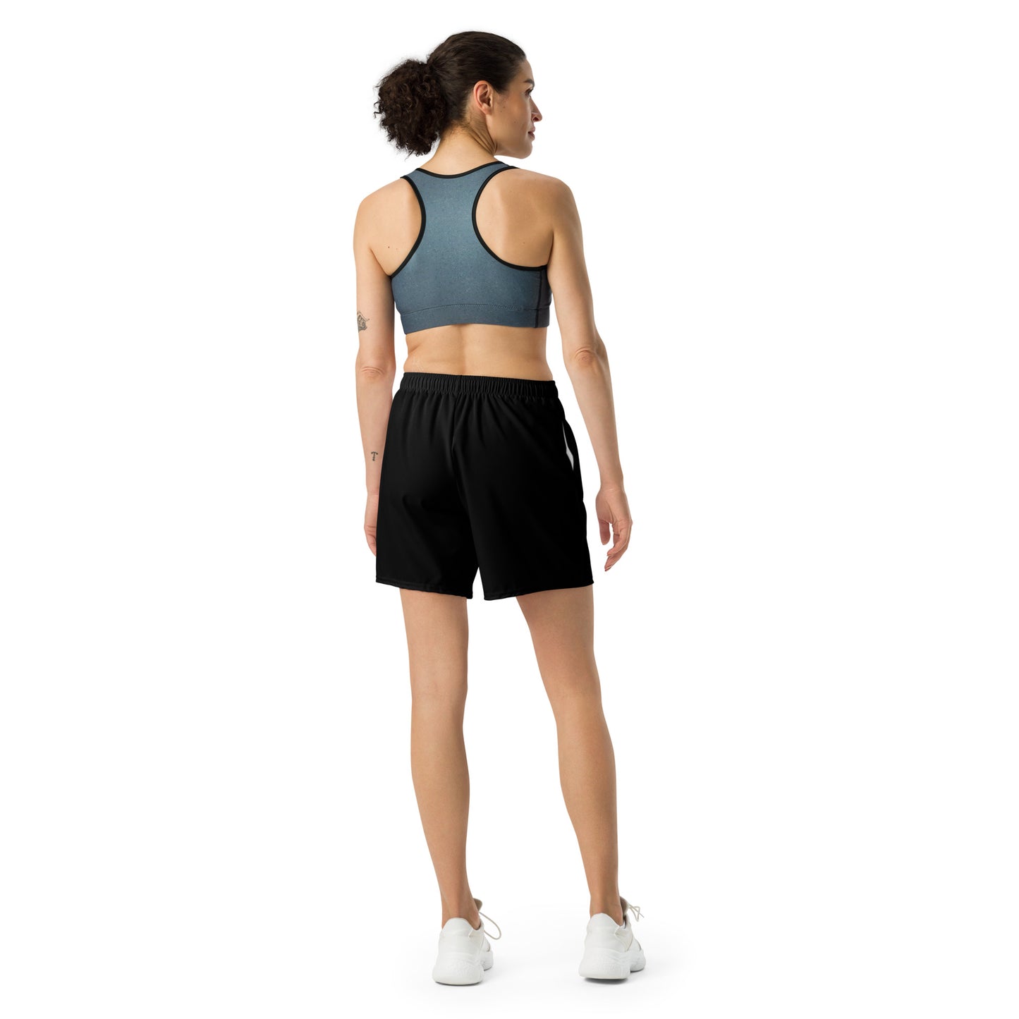 IYW WL Black Unisex Athletic Long Shorts