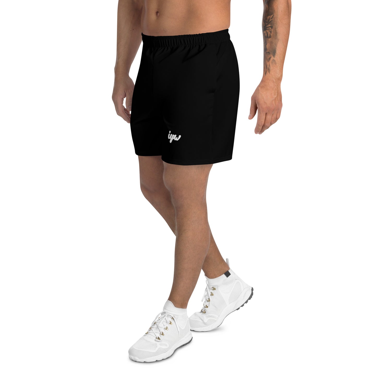 IYW WL Black Unisex Athletic Long Shorts