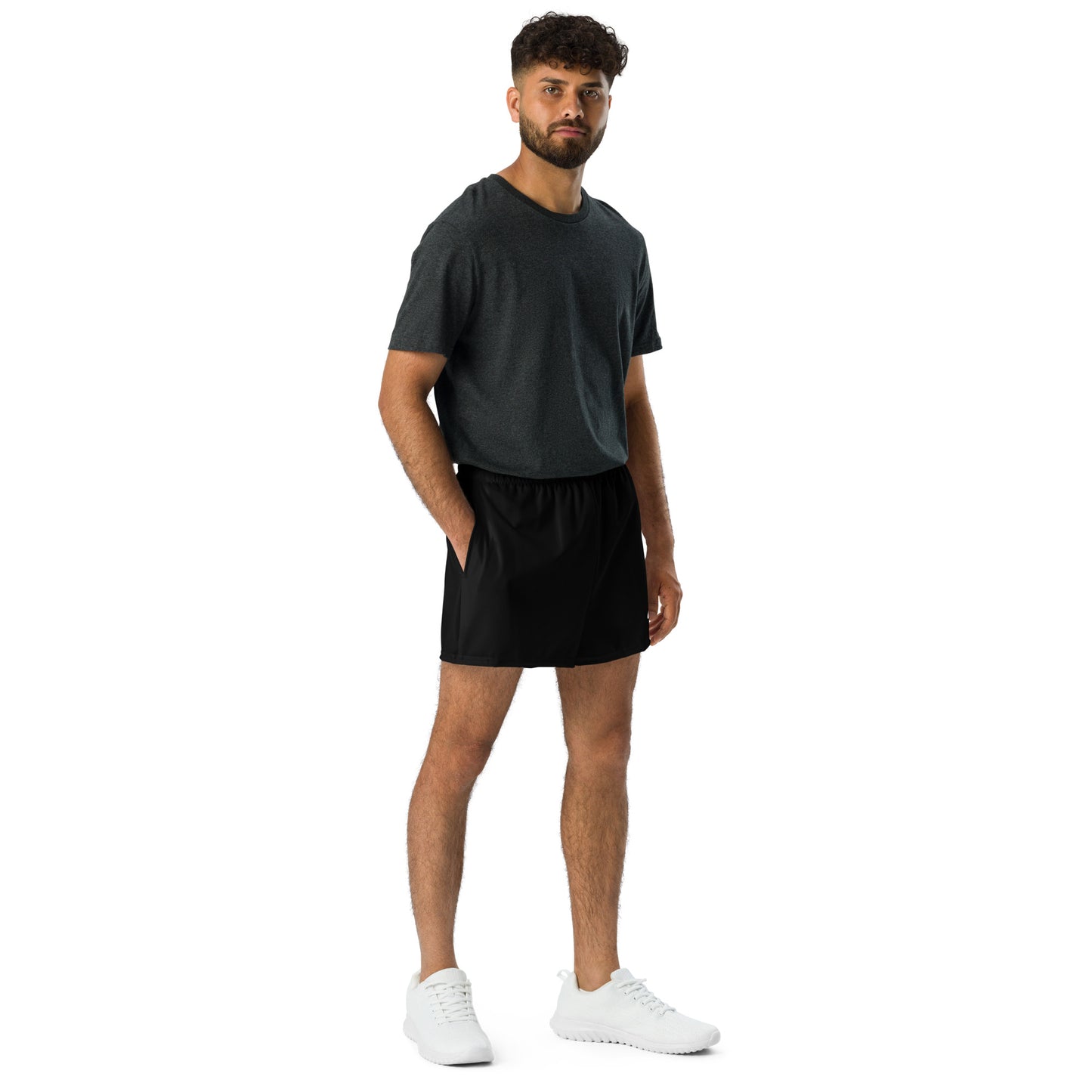 Black Unisex Athletic Shorts