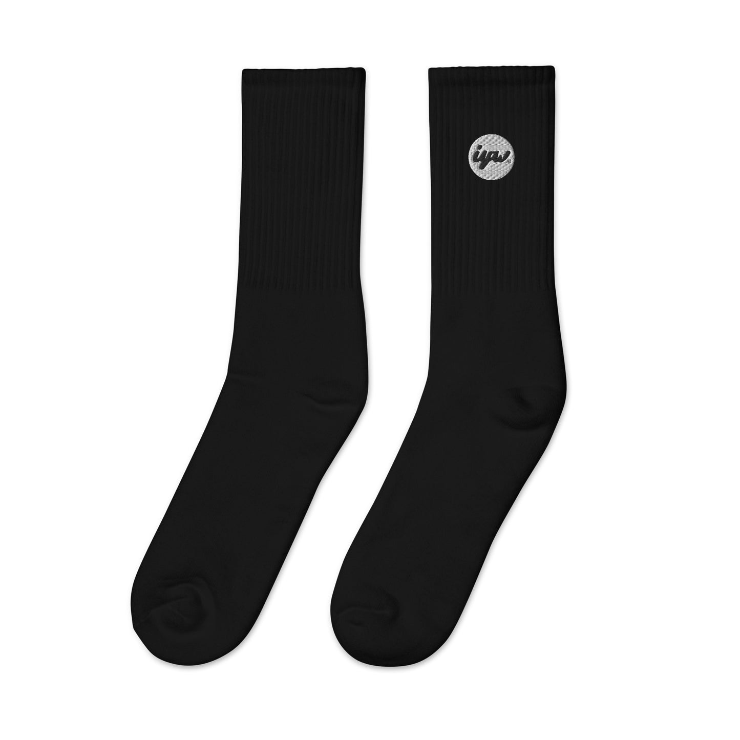 White Patch Logo Crew Socks