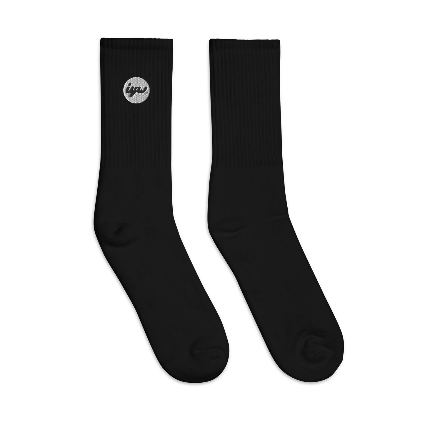 White Patch Logo Crew Socks