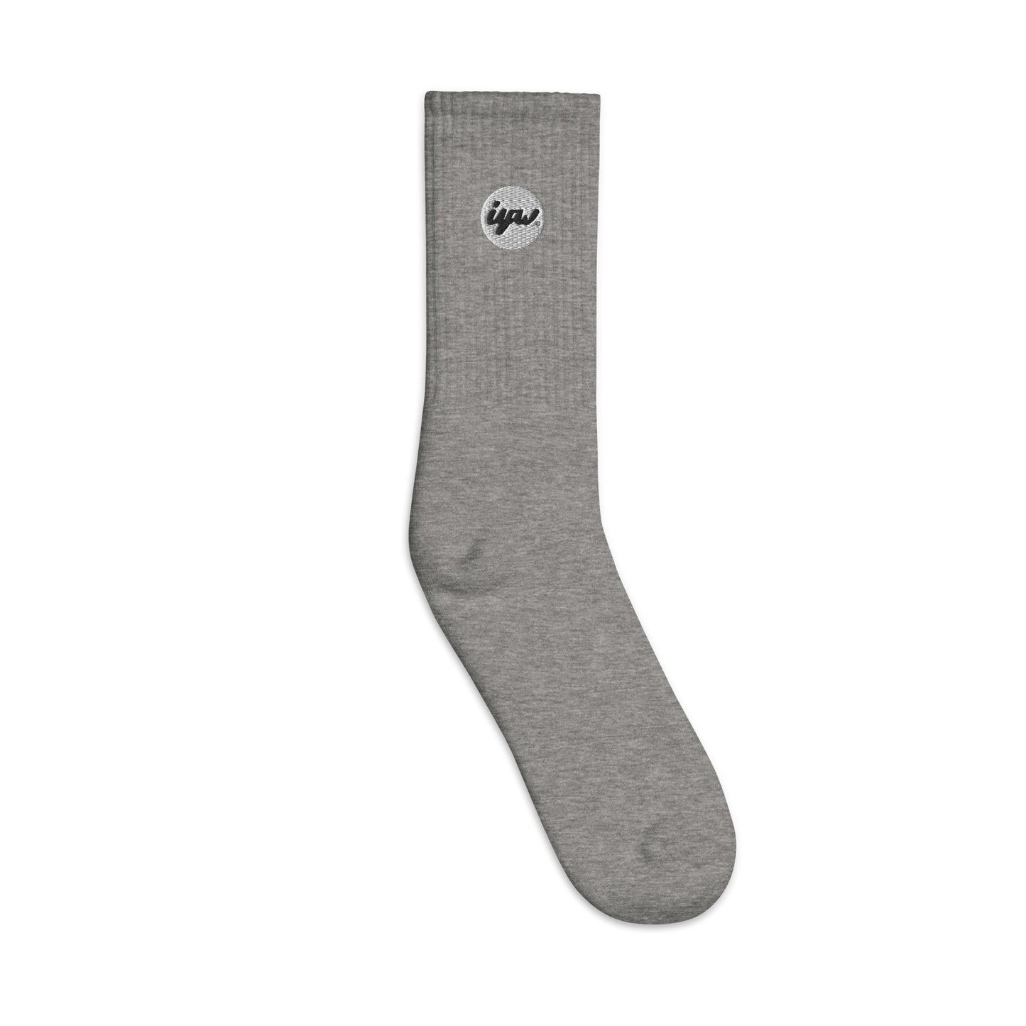 White Patch Logo Crew Socks