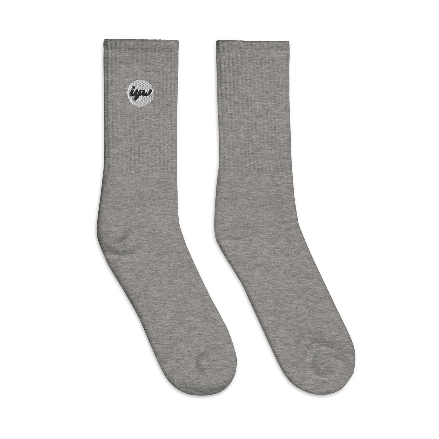 White Patch Logo Crew Socks