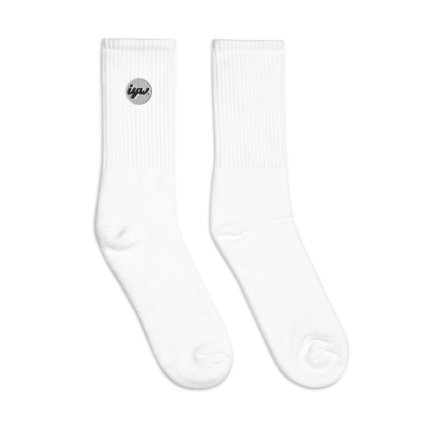 White Patch Logo Crew Socks