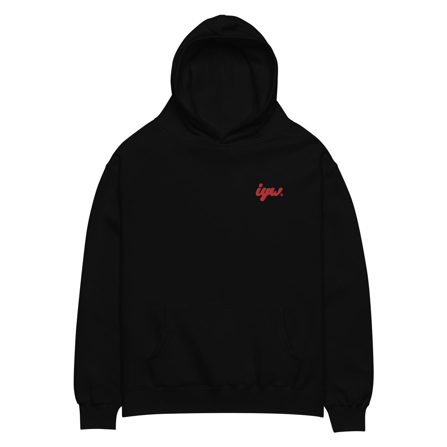 IYW Red Logo Unisex Oversized Hoodie