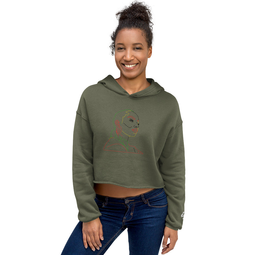 Sade Adu Ltd Edtn RYG Crop Hoodie