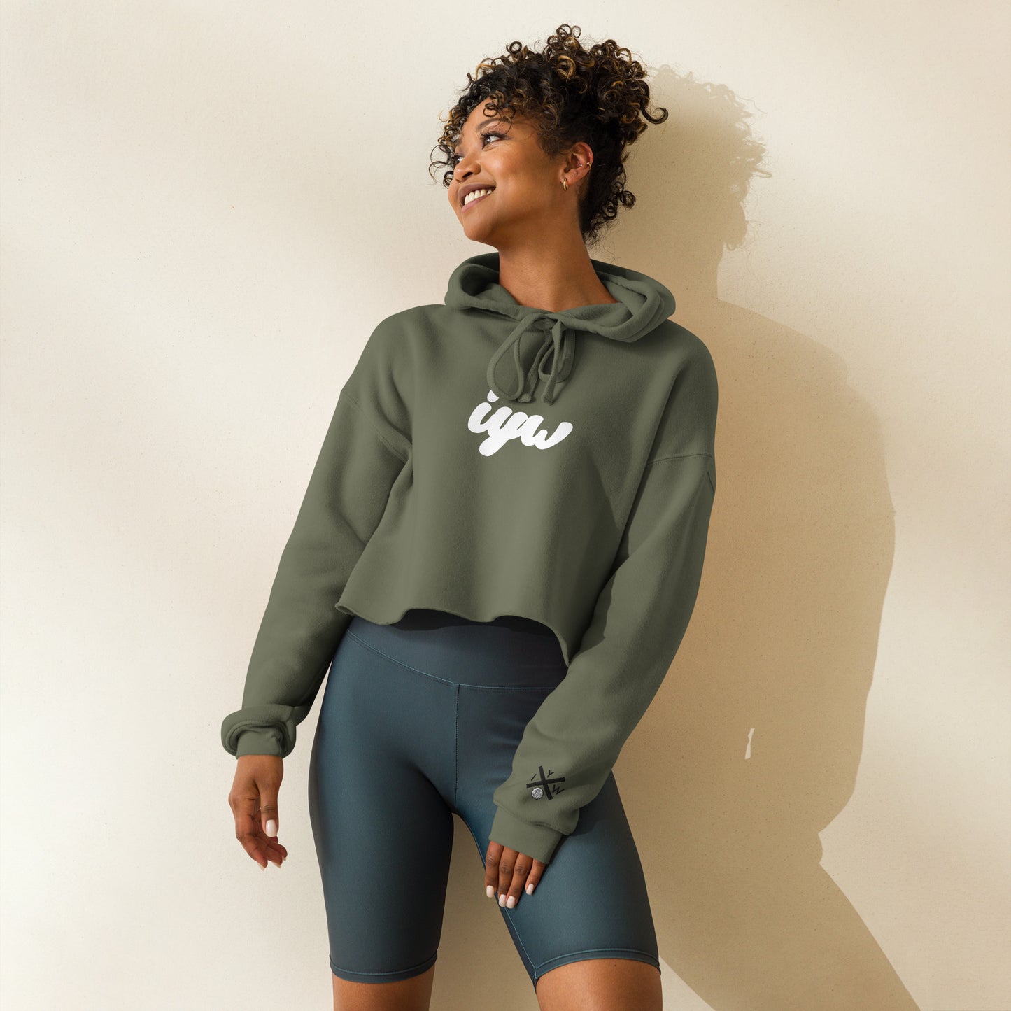 IYW Logo Crop Hoodie