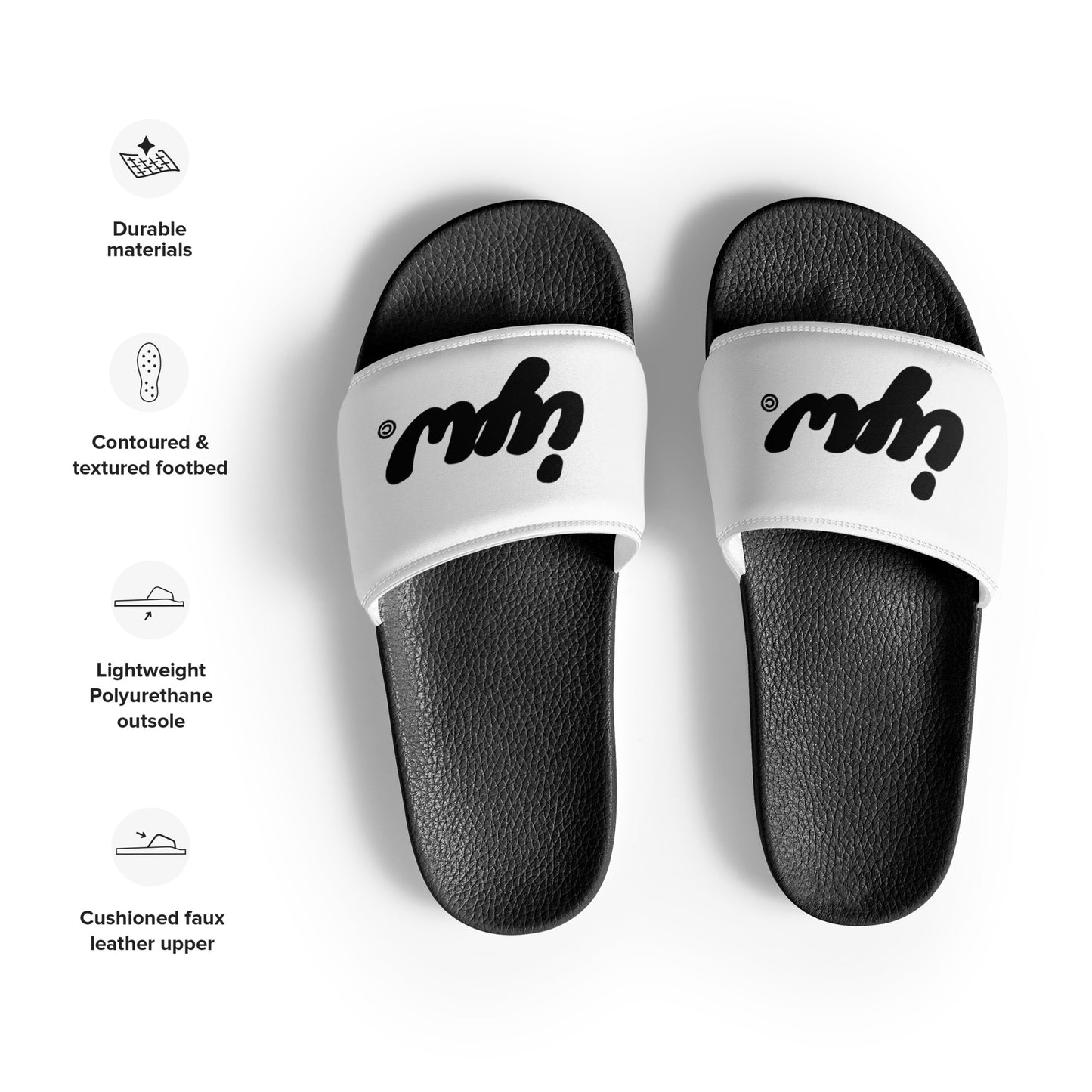 IYW White Women's Slides